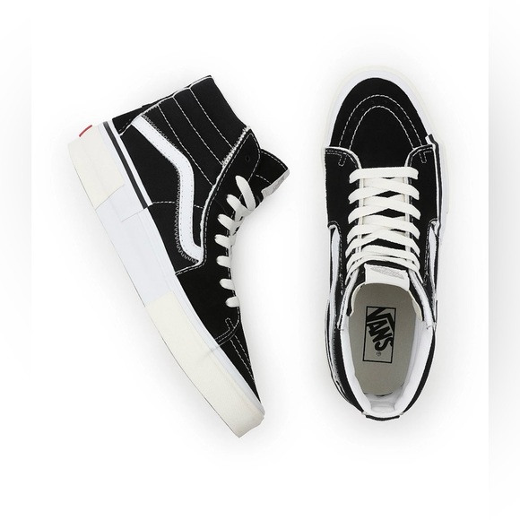 HP Vans Sk8-Hi Shoe Black Suede & Canvas. Men’s size 4, Women’s size 5 1/2. - Picture 1 of 7